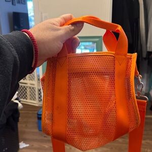 Orange Mesh Women's Bag